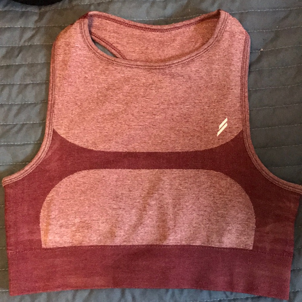 Do You Even Burgundy Seamless Crop